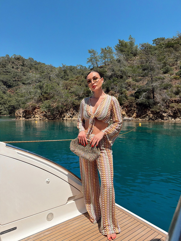 Çok Renkli Beachwear Takım