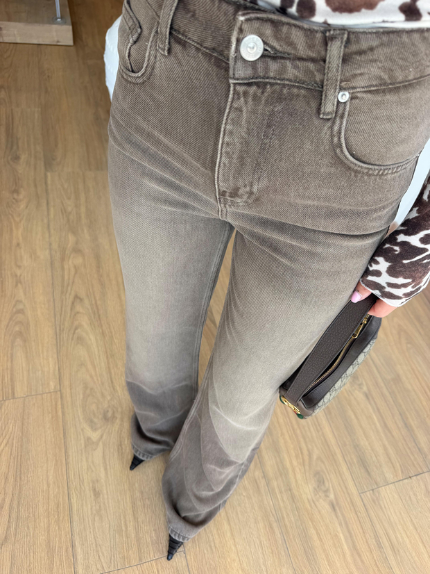 Kahve Tencel Jean