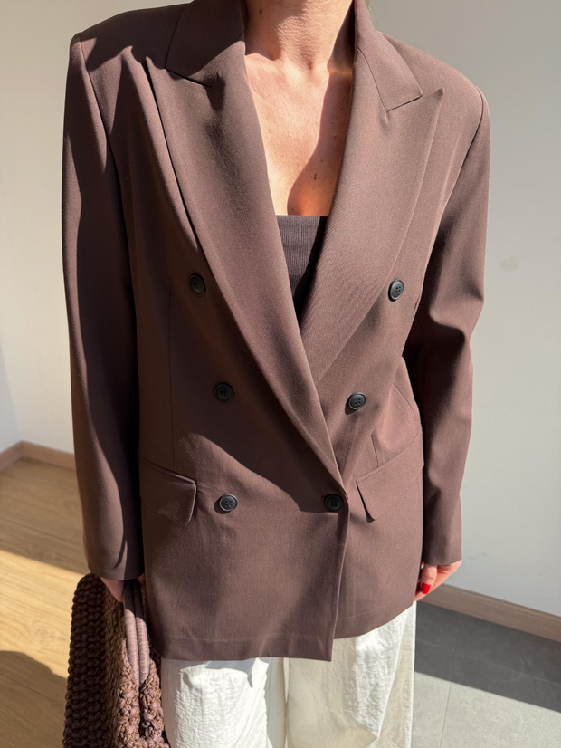 Kruvaze Kahverengi Blazer
