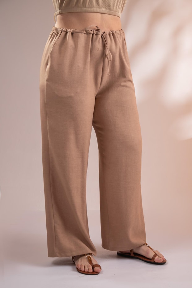 Büyük Beden 3330382 Pantolon  Camel