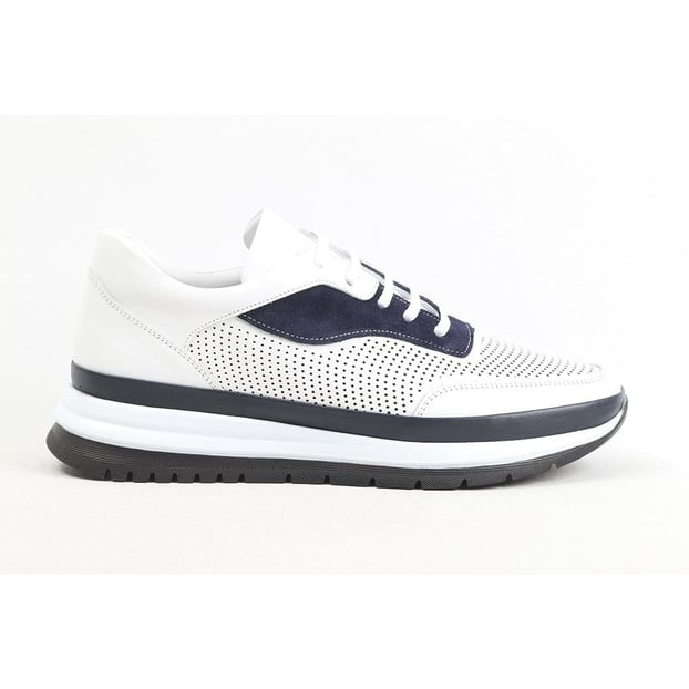 ULUS 557 DELİKLİ BEYAZ SNEAKER SPOR AYAKKABI