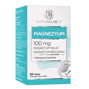 Naturalnest Magnezyum 100 Mg 60 Tablet