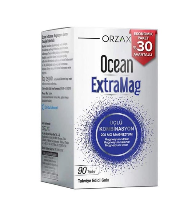 Ocean Extramag Threog Takviye Edici Gıda 60 Tablet Magnezyum
