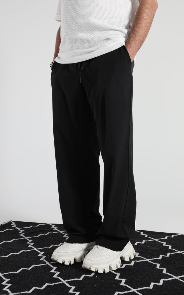 Siyah Basic Baggy Pantolon