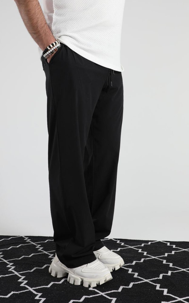 Siyah Basic Baggy Pantolon