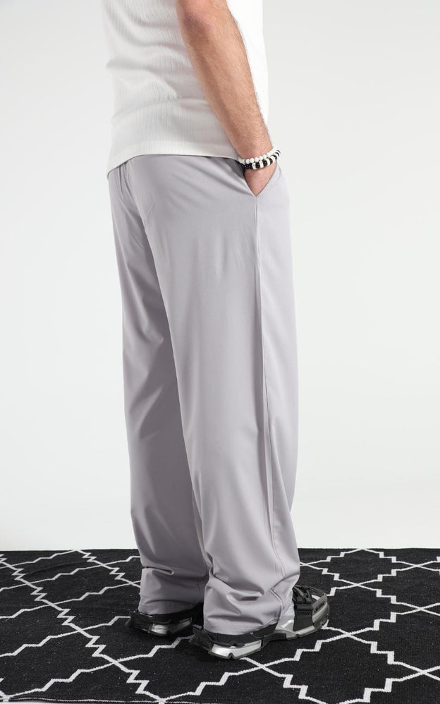 Gri Basic Baggy Pantolon