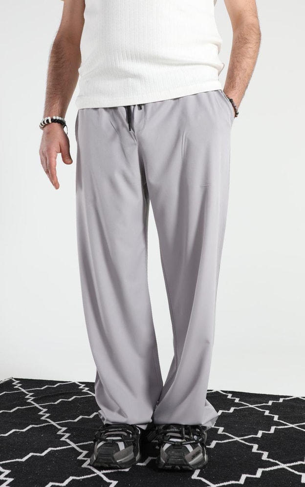 Gri Basic Baggy Pantolon