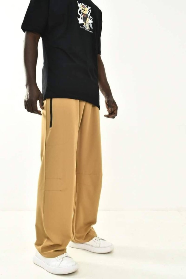 Siyah Baggy Fit Erkek Pantolon