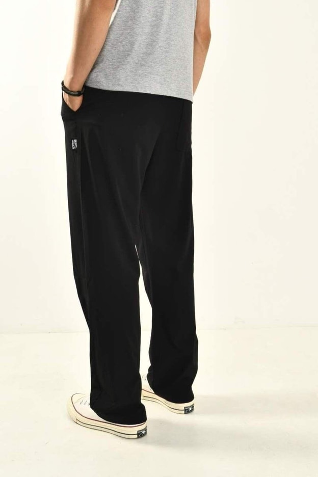 Siyah Baggy Fit Erkek Pantolon