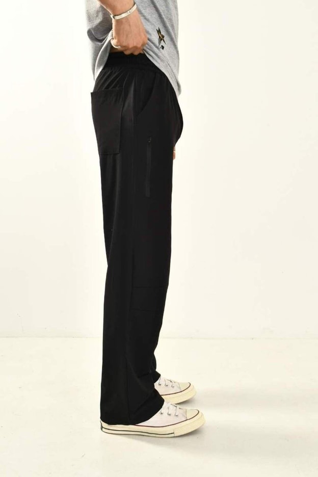 Siyah Baggy Fit Erkek Pantolon