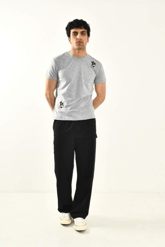 Siyah Baggy Fit Erkek Pantolon