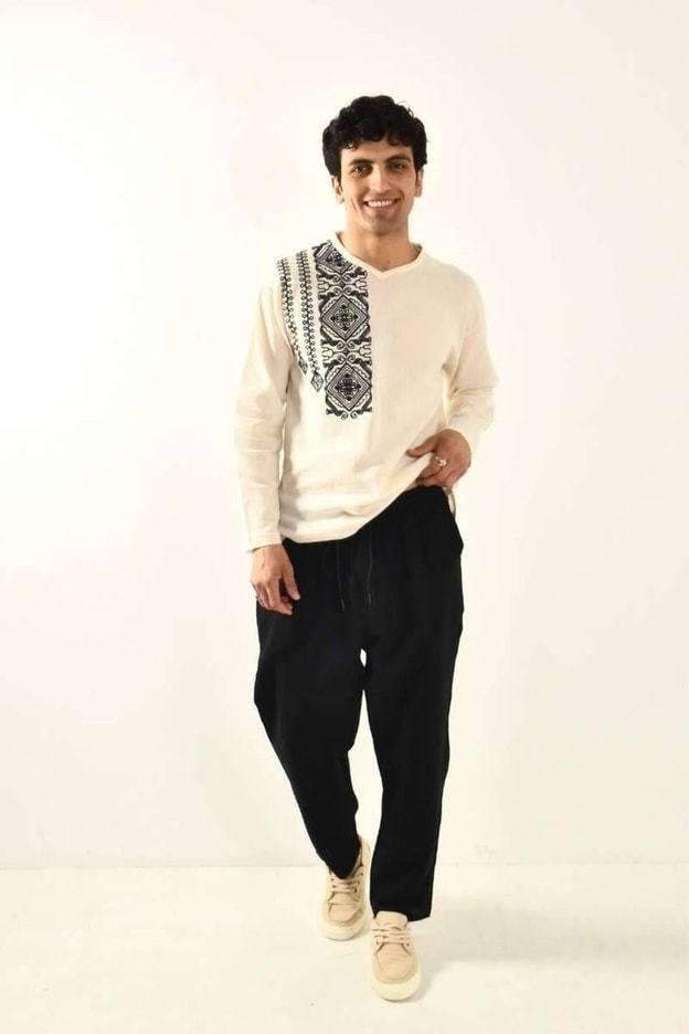 Siyah Müslin Kumaş Erkek Basic Pantolon
