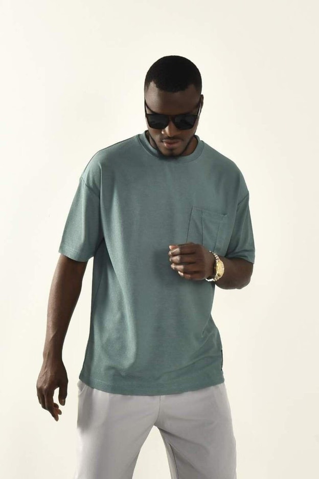 Yeşil Oversize T-shirt 10441