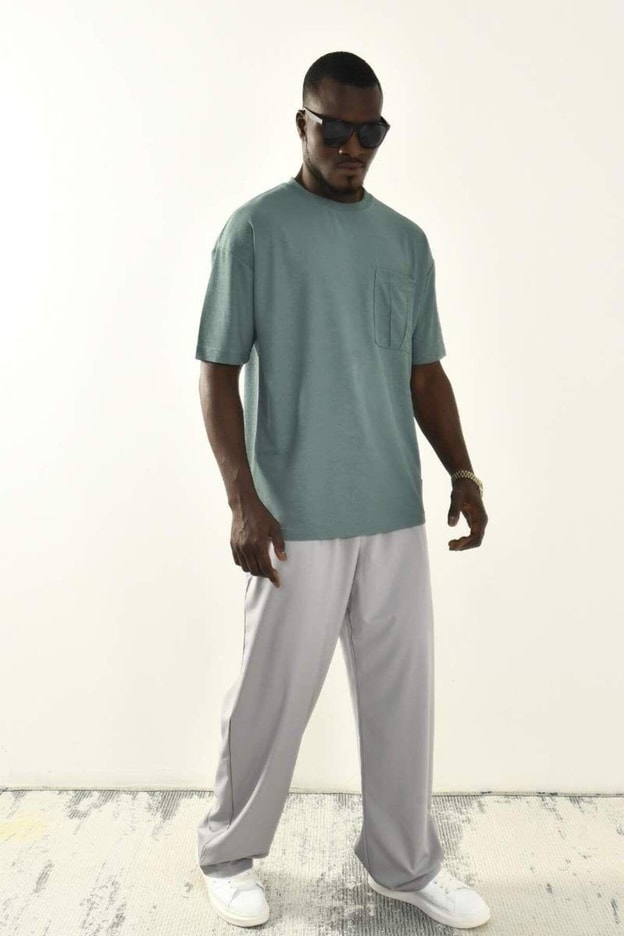 Yeşil Oversize T-shirt 10441