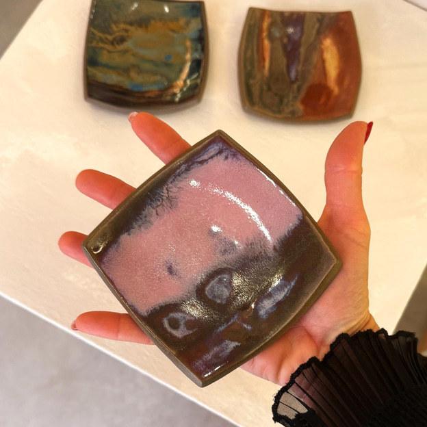 3lü Resimli Seramik Tabak Seti