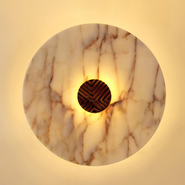 Art Deco Aplik (Beyaz/Turuncu)