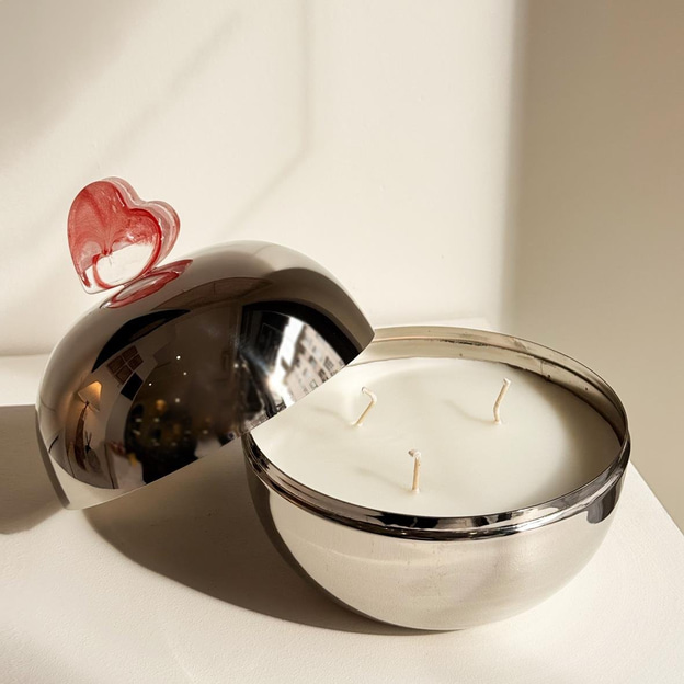 Aşk Mum Büyük (Gümüş)