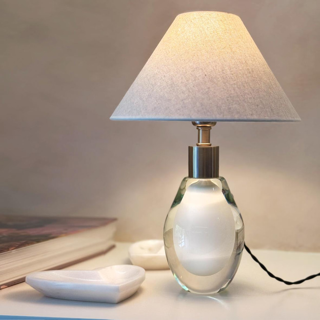 Harmony Beyaz Mini Abajur-STOKTA