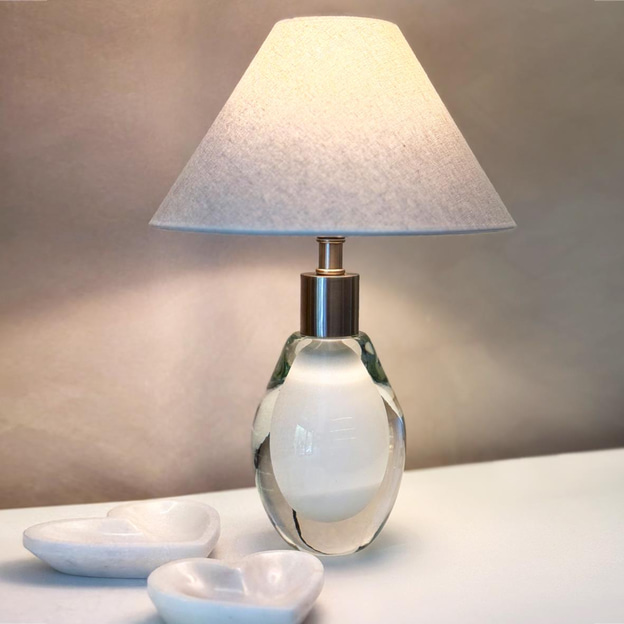 Harmony Beyaz Mini Abajur-STOKTA