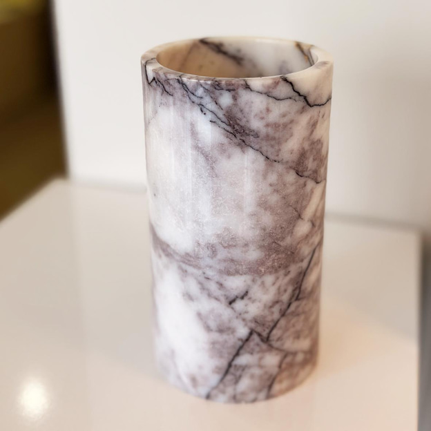 Silindir Mermer Vazo