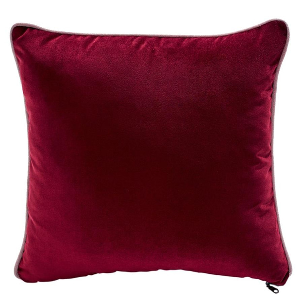 Straight Bordo Kadife Yastık Biyeli