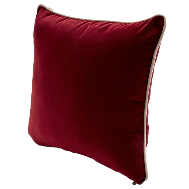 Straight Bordo Kadife Yastık Biyeli