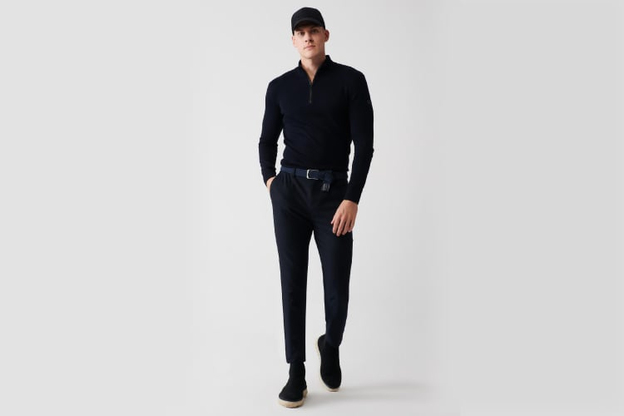 Chino Pantolon İle Siyah Kombin