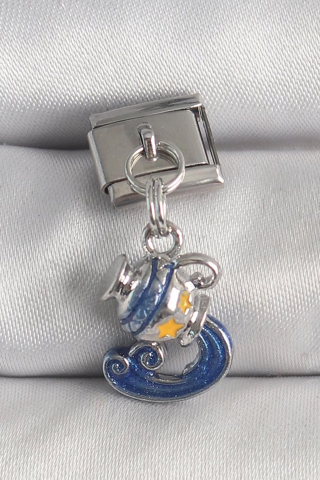 316L Çelik Gümüş Renk Sallantı Kova Burç Model Nomination Charm
