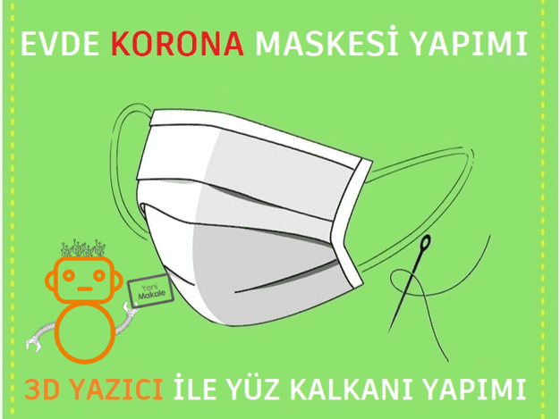 Evde Pratik ve Kolay Maske Yapımı, Korona Maskesi Nasıl Dikilir | Robocombo