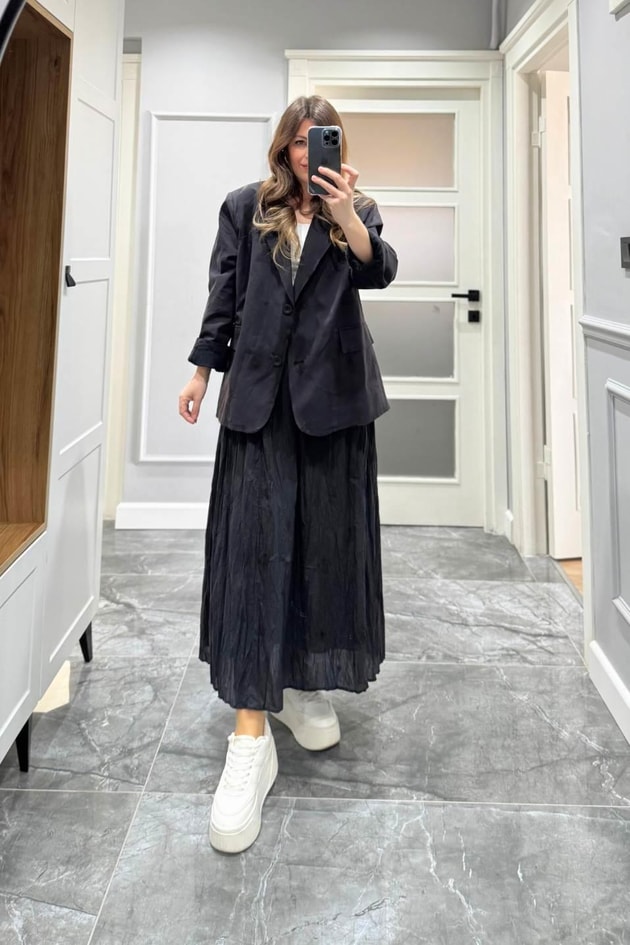 Brode Oversize Ceket Siyah