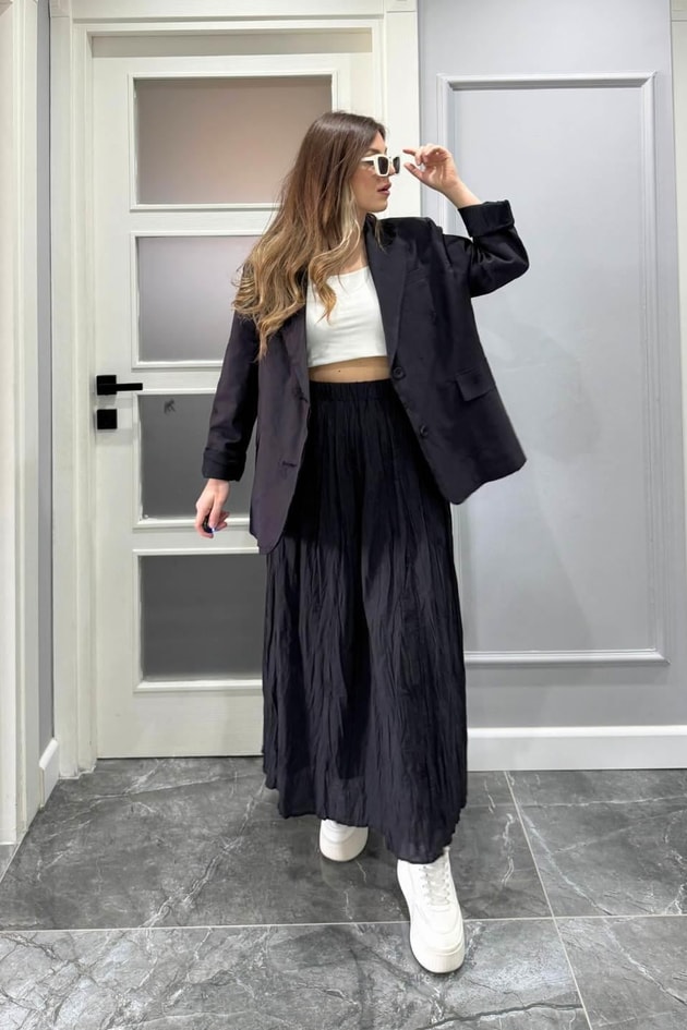 Brode Oversize Ceket Siyah