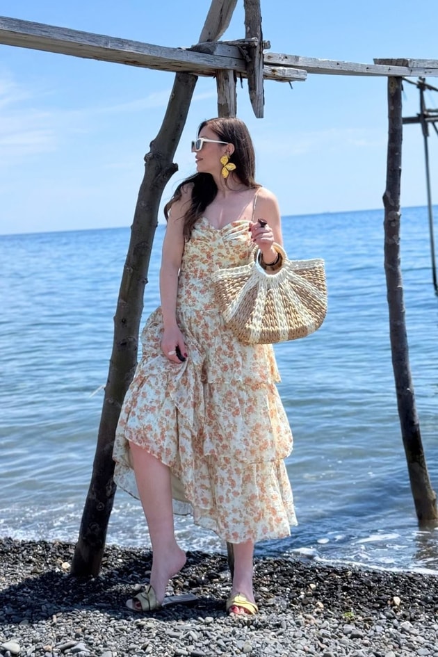 Rosalie Floral Kat Kat Midi Etek Multi Color