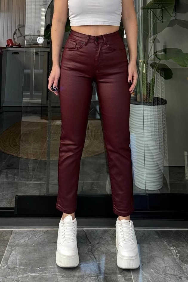 Marka Model Mumlu Kaplama Jean Bordo