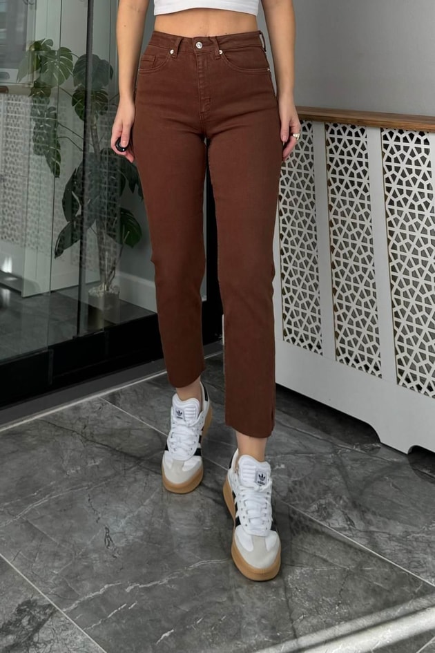Zr Model Boyfit Jean Kahverengi