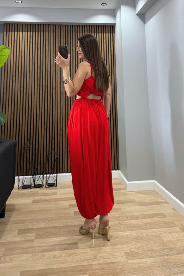 Premium Şalvarlı Modal Takım Kırmızı