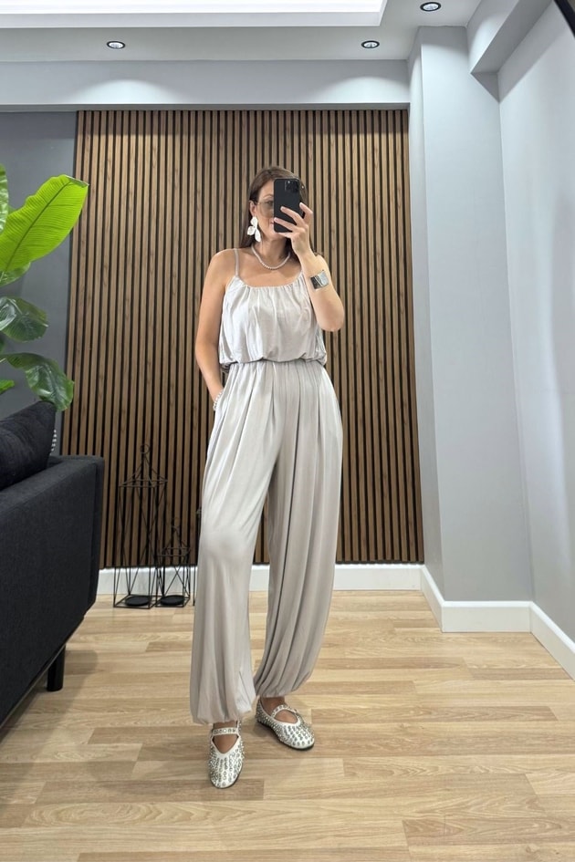 Premium Şalvarlı Modal Takım Taş