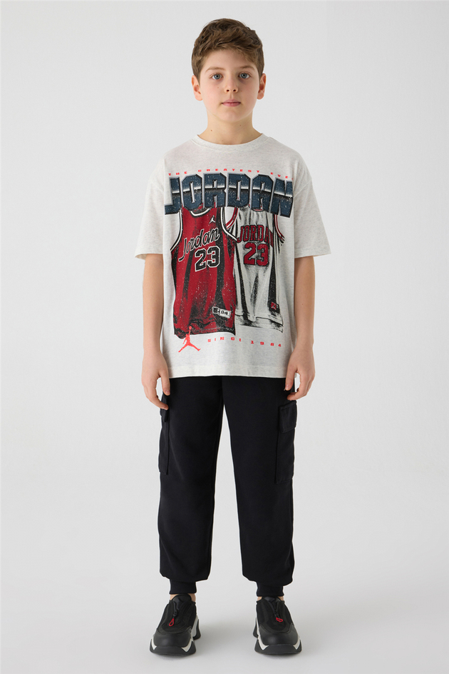 Air Jordan Boy Grey Tshirt Air Jordan Boy Grey Tshirt 