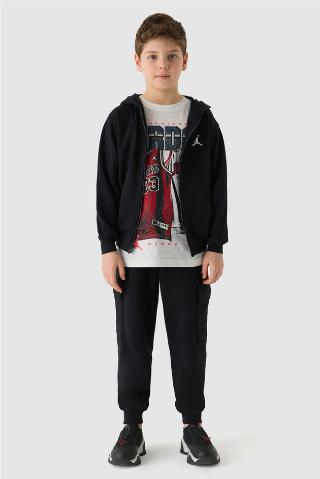 Air Jordan Erkek Çocuk Siyah Eşofman ÜstüAir Jordan Erkek Çocuk Siyah Eşofman Üstü