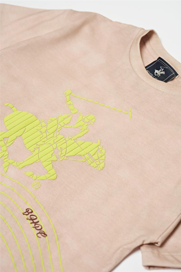 Beverly Hills Polo Club Erkek Çocuk Bej T-Shirt