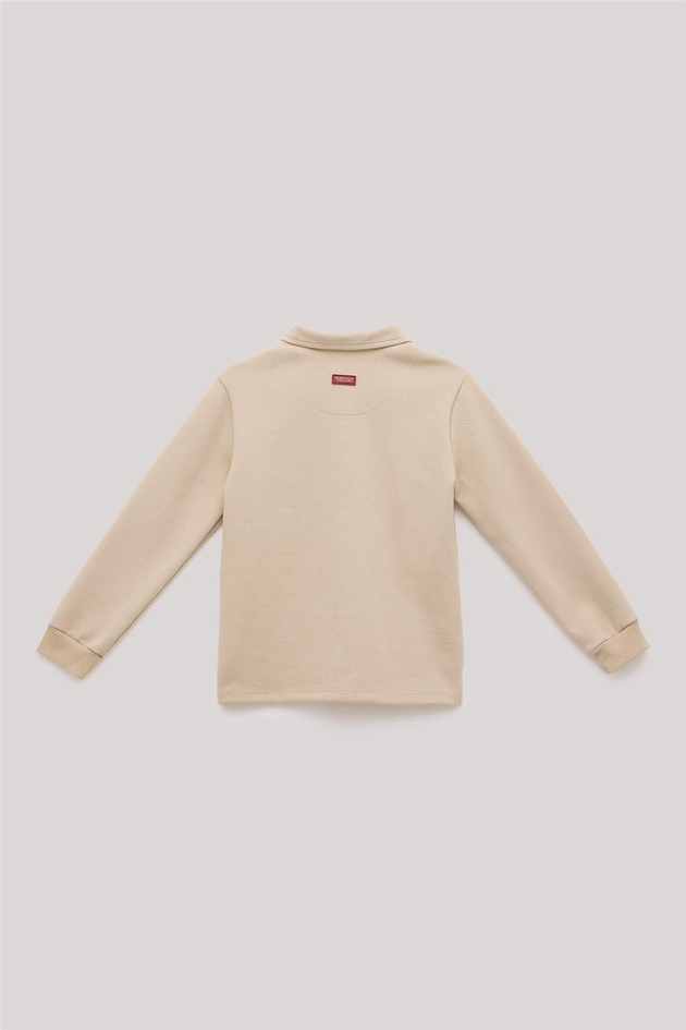 Beverly Hills Polo Club Erkek Çocuk Ekru T-Shirt