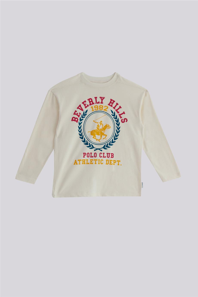 Beverly Hills Polo Club Boy Ecru TshirtBeverly Hills Polo Club Boy Ecru Tshirt