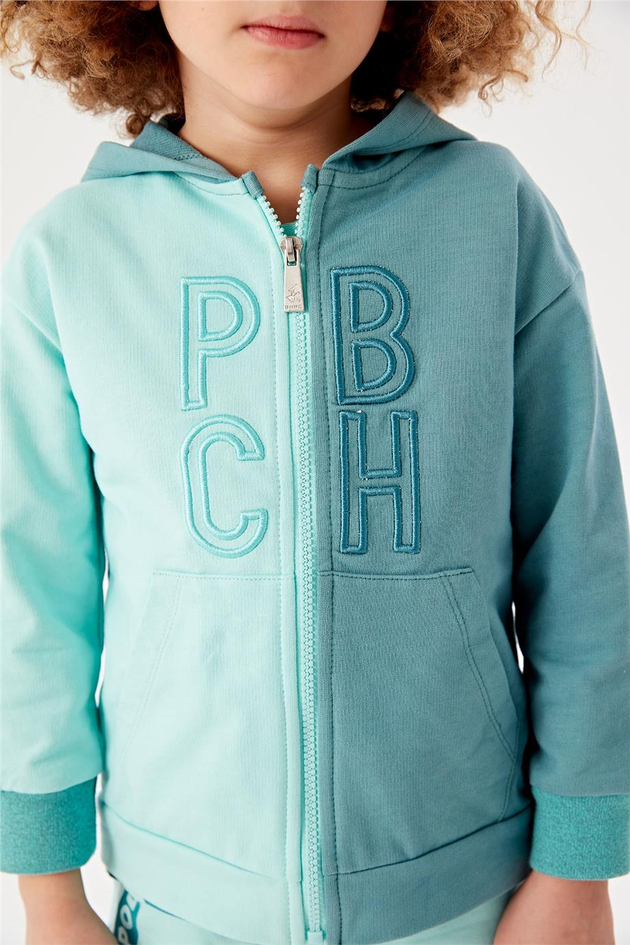 Beverly Hills Polo Club Erkek Çocuk Mavi Eşofman Üstü