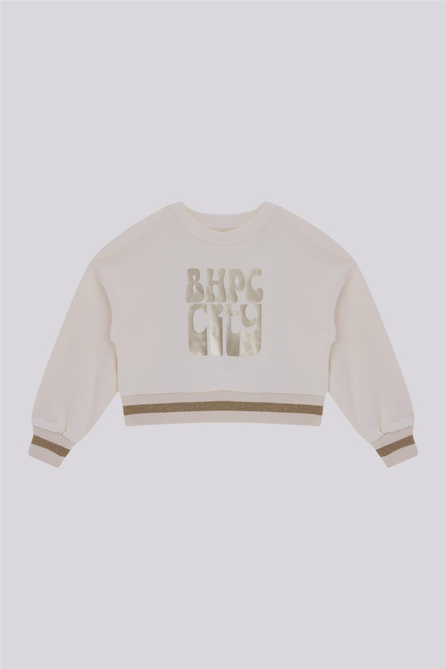 Beverly Hills Polo Club Kız Çocuk Ekru SweatshirtBeverly Hills Polo Club Kız Çocuk Ekru Sweatshirt