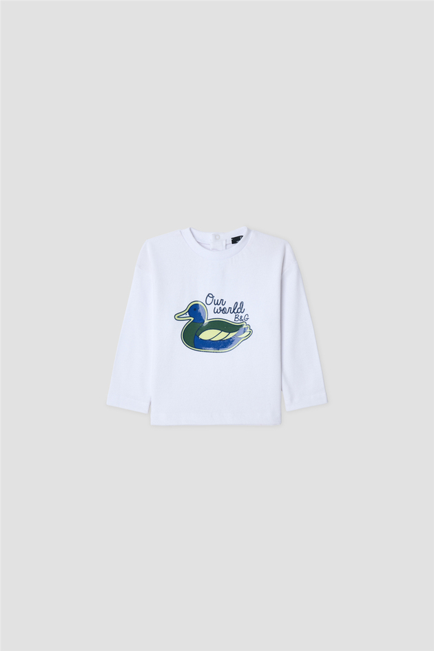 B&G Erkek Bebek Beyaz TshirtB&G Erkek Bebek Beyaz Tshirt