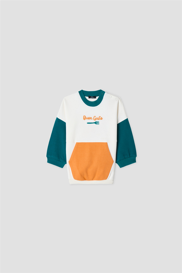 B&G Erkek Bebek Bisiklet Yaka Oversize SweatshirtB&G Erkek Bebek Bisiklet Yaka Oversize Sweatshirt