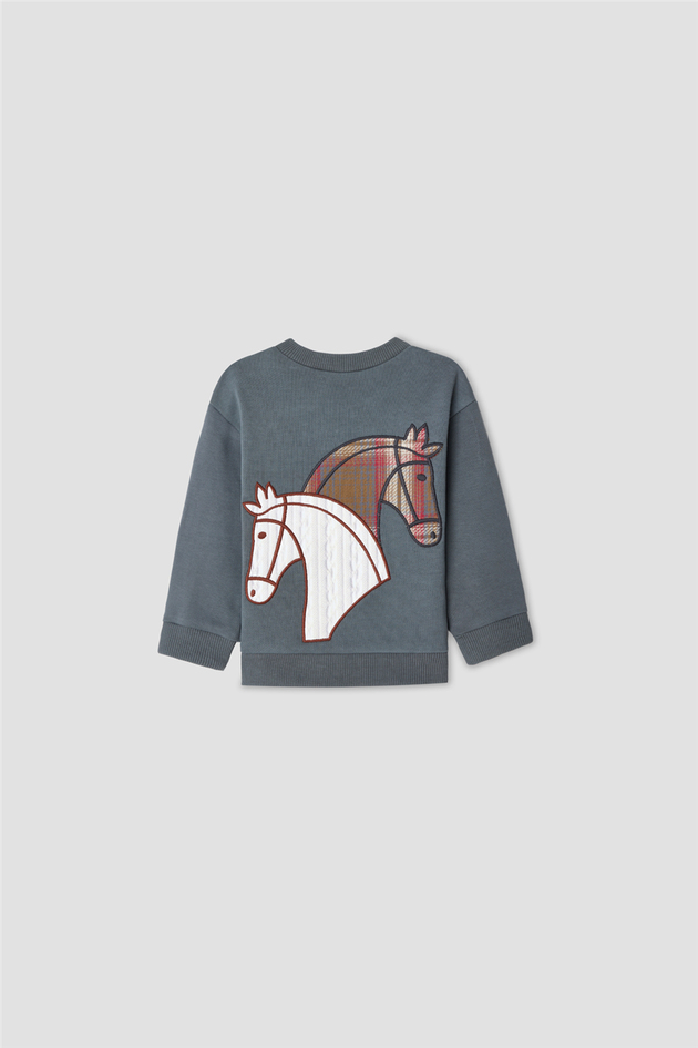 B&G Erkek Bebek Bisiklet Yaka SweatshirtB&G Erkek Bebek Bisiklet Yaka Sweatshirt