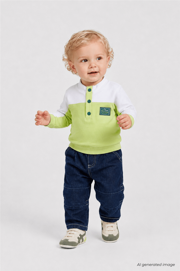 B&G Erkek Bebek Dik Yaka SweatshirtB&G Erkek Bebek Dik Yaka Sweatshirt