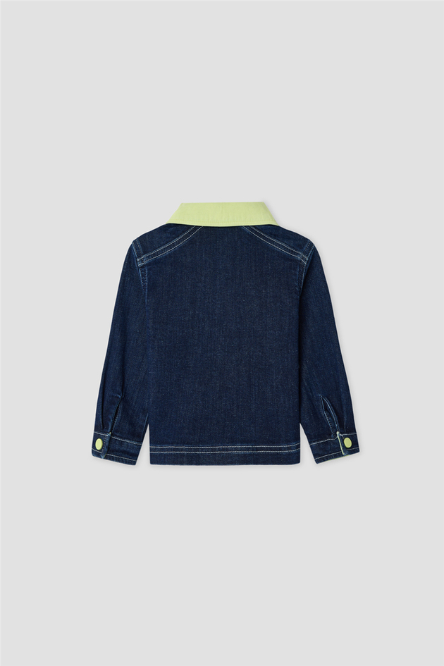 B&G Erkek Bebek Gömlek Yaka Denim GömlekB&G Erkek Bebek Gömlek Yaka Denim Gömlek