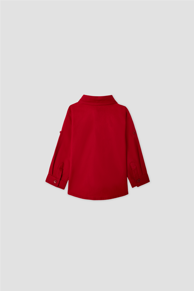 B&G Baby Boys Shirt Collar Red ShirtB&G Baby Boys Shirt Collar Red Shirt