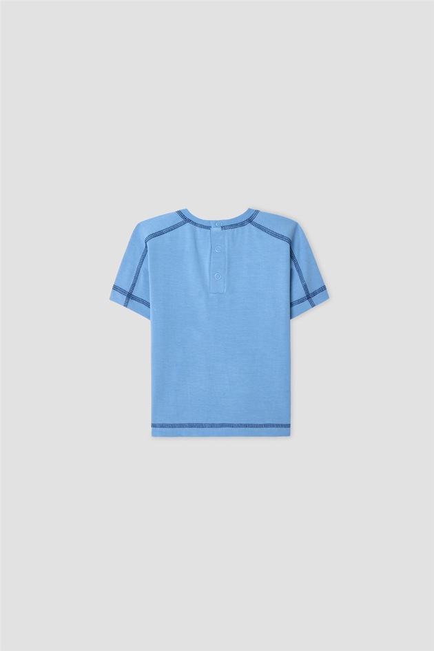 B&G Erkek Bebek Mavi TshirtB&G Erkek Bebek Mavi Tshirt